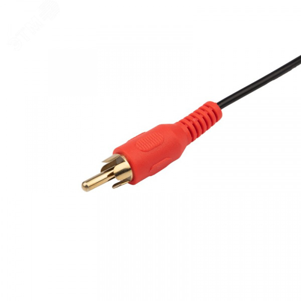 Аудио кабель 3.5 мм 4C - 3 RCA, 1.5 м, GOLD