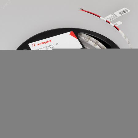 Лента светодиодная 9.6 Вт/м 24В 5000K IP20 120LED/м UL/RTW-A120-8-10mm SMD 2835 5 м