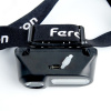 Фонарь светодиодный налобный аккумуляторный USB 1х18650 3w+2w XPE+COB IP44 пластик