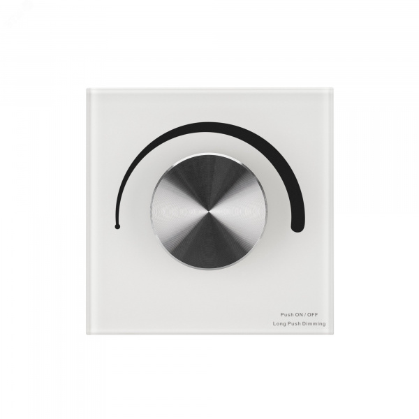Панель SMART-P37-DIM-IN White (230V, 1.5A, TRIAC, Rotary, 2.4G) (ARL, IP20 Пластик, 5 лет)