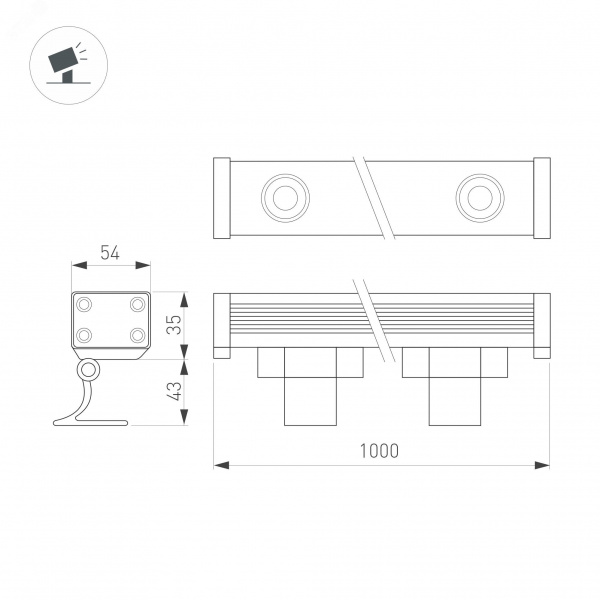 Конвертер KNX-309-4DRY-IN (BUS) (IARL, Пластик)