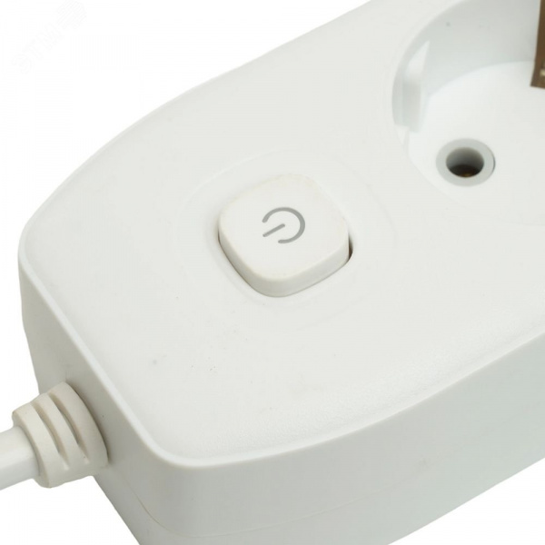 Удлинитель 3-местный c/з 3x1 мм2 3 м 250В 10А 2USB+1Type-C 2.4А Home белый