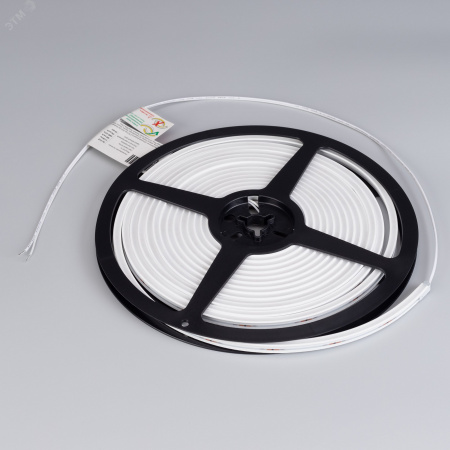 Лента герметичная MOONLIGHT-SIDE-T-M196-03x06mm 24V Warm3000 7.2 W/m, IP54, 2216, 5m, wire x2 вывод кабеля прямой