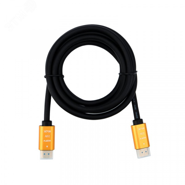 Кабель HDMI - HDMI 2.0, 2м., Gold