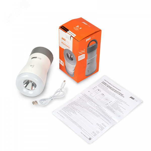 Фонарь светодиодный кемпинговый крючок для подвешивания белый Accu5-L1W/L10/L14-wh