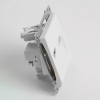Розетка TV + компьютерная RJ-45 (механизм), серия Катрин, белый