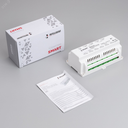 Сплиттер 12-48 V 2-in 6-out RS-485 IARL IP20 металл 5 лет SMART-DMX512-306-72-DIN INTELLIGENT