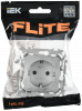 FLITE Розетка с заземлением с защитными шторками безвинтовое крепление 16А РСш11-1-ФлА алюминий IEK