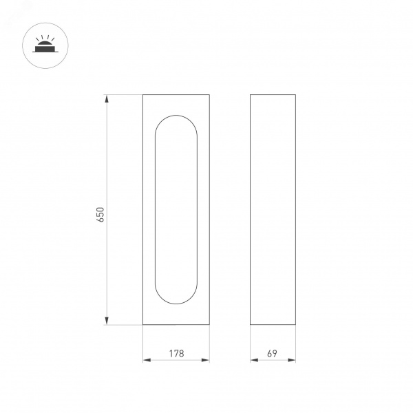 Светильник LGD-MUSE-BOLL-H650-12W Warm3000 (DG, 296 deg, 230 В) (IP65 Металл, 3 года)