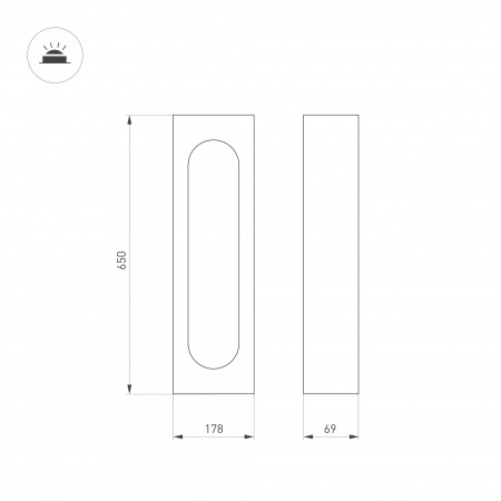 Светильник LGD-MUSE-BOLL-H650-12W Warm3000 (DG, 296 deg, 230 В) (IP65 Металл, 3 года)