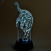Светильник декоративный ULI-M506 RGB/3AA TIGER/BLACK с эффектом 3D Тигр на батарейках 3AA (не в/к) 1 светодиод RGB свет