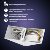 Люстра потолочная светодиодная, FALENA, 3 режима, 220x200x225мм, 30Вт, 2700K/4200K/6400K, 8м кв, белый