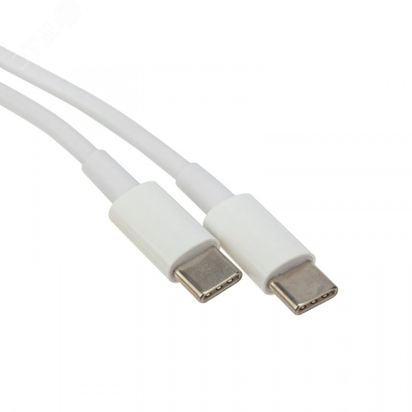 Кабель Type-C - Type-C PD 100W, 1m, PVC, white, 18-1832,