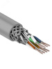 Витая пара S/FTP CAT7 4PR 23AWG PVC IN, серый, 305 м