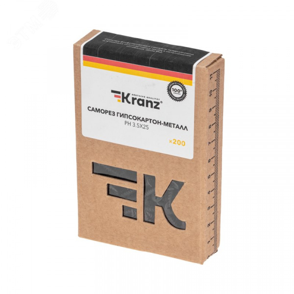 Саморез гипсокартон-металл 3,5х25, короб (200 шт/уп)