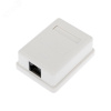 Розетка компьютерная внешняя 1-порт RJ-45 8P8C UTP неэкранированная. кат6,
