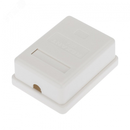 Розетка компьютерная внешняя 1-порт RJ-45 8P8C UTP неэкранированная. кат6,