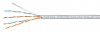 Витая пара U/UTP Cat 5e 4 пары 24 AWG solid LSZH нг(А)-HF серый 305м
