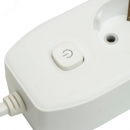 Удлинитель 4-местный c/з 3x1 мм2 1.8 м 250В 10А 2USB+1Type-C 2.4А Home белый