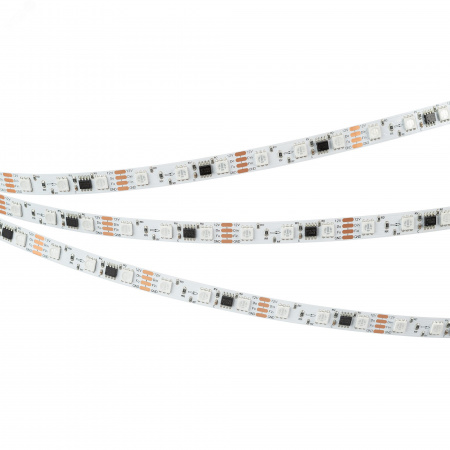 Лента светодиодная 12 Вт/м 12В IP20 RGB 60LED/м SPI-B60-10-12mm SMD 5060 5 м