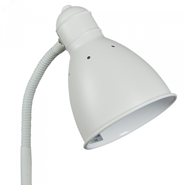 Торшер UML-T701 E27 WHITE напольный под лампу Е27 60W с регулировкой наклона Механический выключатель Белый ТМ