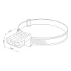 Фонарь налобный, аккумуляторный, LED, регулируемый ремень, крепление на кепку, датчик движения, 5 режимов работы, 5Вт+5Вт, 1200 мАч, 300Лм, IP44