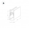 INTELLIGENT ARLIGHT Кнопочная панель KNX-304-23-IN Silver (BUS, Frameless) (IARL, IP20 Металл, 2 года)