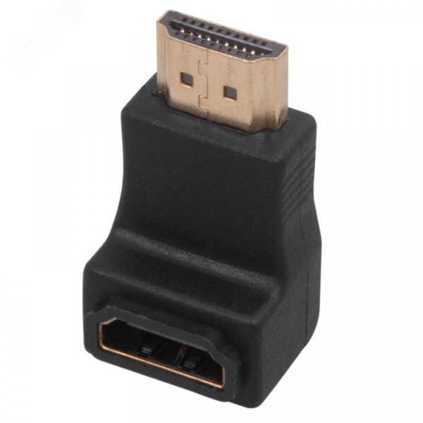 Переходник штекер HDMI - гнездо HDMI, угловой,,