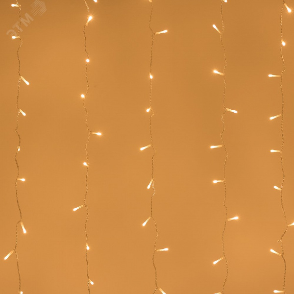Гирлянда светодиодная декоративная ARD-CURTAIN-HOME-1500x1500-CLEAR-144 LED Warm 230V, 6W ARDCL, IP20