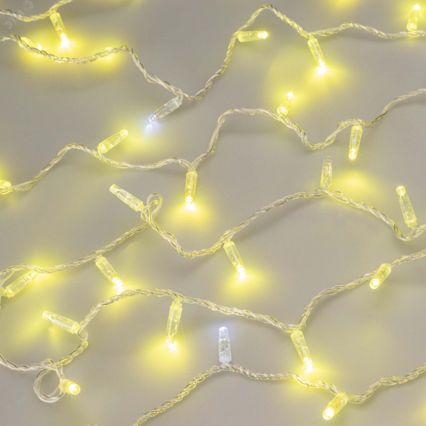 Гирлянда светодиодная декоративная ARD-STRING-CLASSIC-10000-CLEAR-100LED-FLASH Gold 230V, 7W ARDCL, IP65
