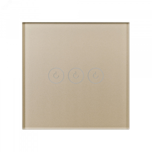 Выключатель сенсорный SWT-OMALI-S03-ZB-GD 250V, 10A, Zigbee Стекло