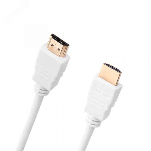 Кабель HDMI - HDMI 1.4, 1.5 м., белый GOLD