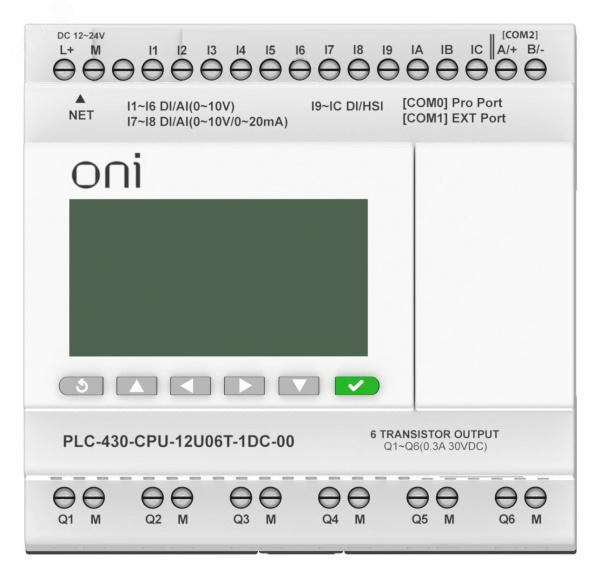 Модуль ЦПУ 4 DI 6 UI (0-10 В/DI) 2 UI (0-10 В/0-20 мА/DI) 6 TO 24В DC с Ethernet портом с экраном
