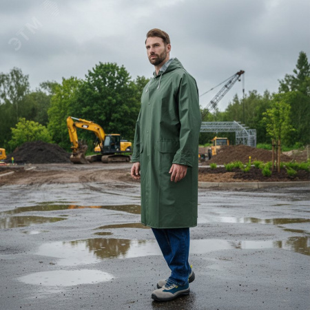 Плащ влагозащитный МА305 , зеленого цвета, размер M