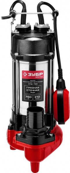 Насос фекальный НПФ-750 ЗУБР, 750 Вт