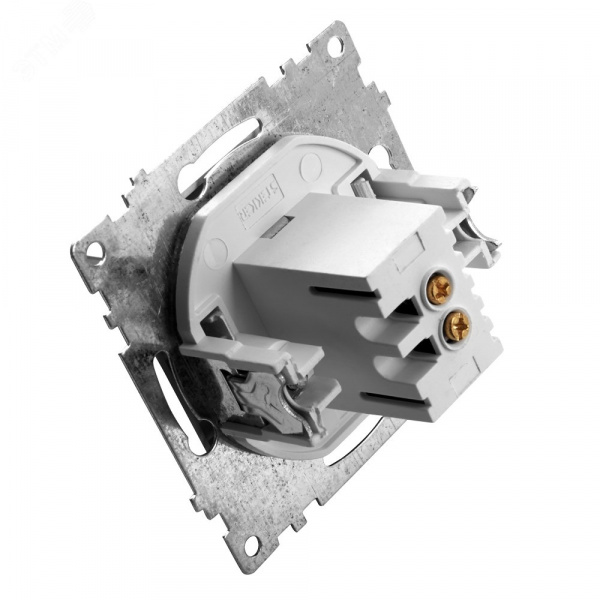 Розетка 2-местная USB (механизм), 250B, 2,4А, серия Катрин, белый Stekker