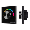 Панель SMART-P8-RGB-G-IN Black (12-24V, 3x4A, Rotary, 2.4G) (, IP20 Пластик, 5 лет)