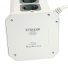 Удлинитель 12-местн с/з 3x1мм2 1.5м 250В 16А 3520Вт 3USB A + 1C 5V 3.4A Comfort белый/серый