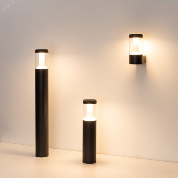 Светильник LGD-STEM-BOLL-H500-10W Warm3000 (BK, 185 deg, 230 В) (IP65 Металл, 3 года)