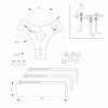 Светильник LGD-STEM-BOLL-H500-10W Warm3000 (BK, 185 deg, 230 В) (IP65 Металл, 3 года)