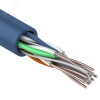 Витая пара U/UTP 4PR 23AWG CAT6 SOLID PVC IN синий 305 м