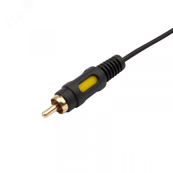 Аудио кабель 3.5 мм 4C - 3 RCA, 1.5 м, GOLD