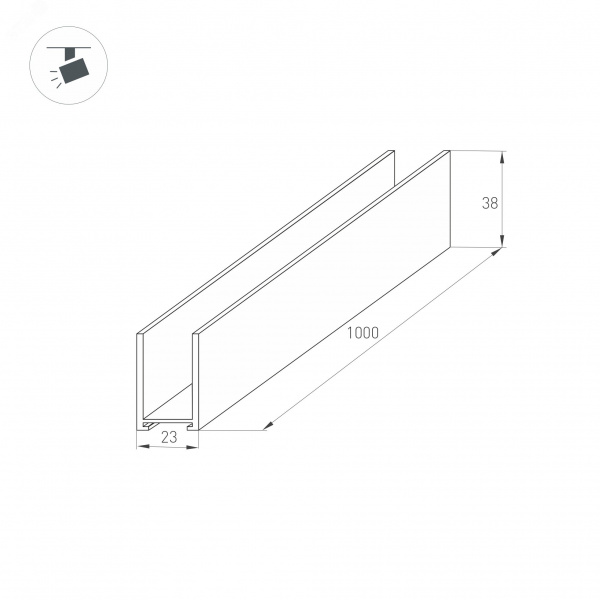 Светильник ART-DECK-LAMP-R40-1W Day4000 (SL, 120 deg, 24V) (IP67 Металл, 3 года)