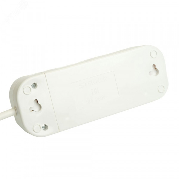 Удлинитель 3-местный с/з 3x1мм2 2м 250В 16А Home HM06-31-02 белый