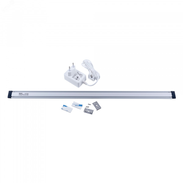 Светильник светодиодный для мебели ULI-F48-5W/4500K SENSOR IP20 SILVER 500х25х9мм 400Lm