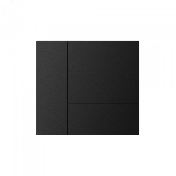 Накладка панели INTELLIGENT ARLIGHT KNX-23-4G-SUF Black (Backlightless) (IARL, IP20 металл, 2 года)