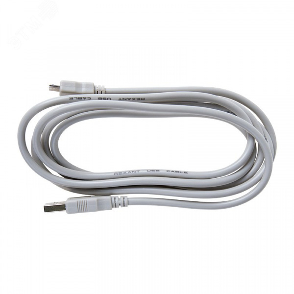 Кабель USB (шт. USB A - гн. USB A), 1.8м., серый