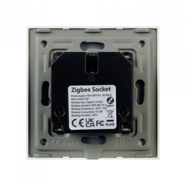 Розетка электрическая с Zigbee управлением SCT-OMALI-EUZB1-PL-WH 240V, 16A, Zigbee