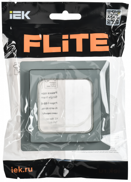 FLITE Рамка 1-местная IP55 Рпро-1-55-ФлС серый IEK
