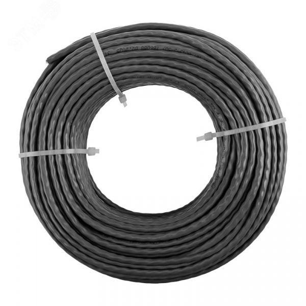 Витая пара U/UTP 4PR 24AWG CCA CAT5e PVC серый бухта 50 м